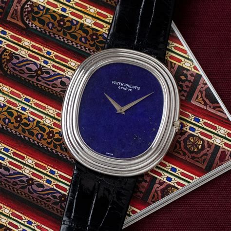 patek philippe lapis lazuli|Patek Philippe Grande Ellipse 3634 'Lapis Lazuli'.